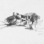 Skizze Bildhauerinstitut 1. Mai 19781 - Größe A4