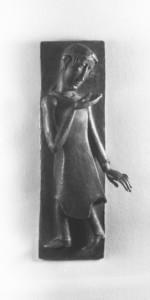 Hoch-Relief Abschied von Halle Bronze 1967-68 FG UK.