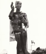 Sitzende mit Hund 1975 - FG ChB.