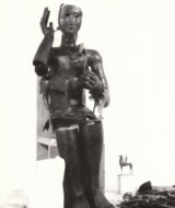 Sitzende mit Hund 1975 - FG ChB.