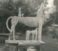 Tierplastiken in Holzwolle & Gips - FG LH.