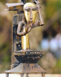 Leuchterfigur feuervergoldet 1963-65 - FG WR.