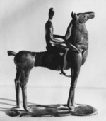 Modell Pferd mit Reiter 1969 - FG ubk.