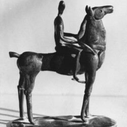 Modell Pferd mit Reiter 1969 - FG ubk.