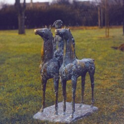 Reiter mit 2 Pferden - FG unbkt.