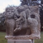 Figur der Sandsteingruppe Januscz Korczak - vor 1975 - FG LH.