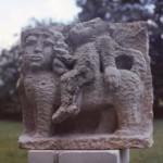 Figur der Sandsteingruppe Januscz Korczak - vor 1975 - FG LH.