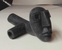 Kellerfund unfertiger Türgriff in Wachs - FG AB.