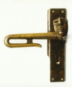 Türklinke mit Schließblech - FG unbkt.