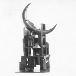 Wachsmodell zur Plastik Mondpforte: diese Arbeit wurde in EINEM Guß gegossen. 1986-87 - FG UK.