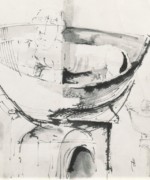 Entwurf Plastik Gefäß mit Fabelwesen 1974