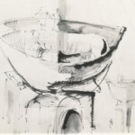 Entwurf Plastik Gefäß mit Fabelwesen 1974