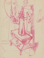 Entwurf Leuchterfigur 1960er