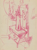 Entwurf Leuchterfigur 1960er