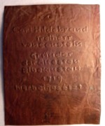 Modell für eine Gedenktafel - FG AB.