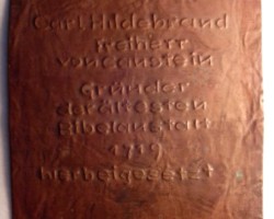 Modell für eine Gedenktafel - FG AB.