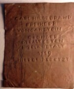 Modell für eine Gedenktafel - FG AB.