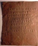 Modell für eine Gedenktafel - FG AB.