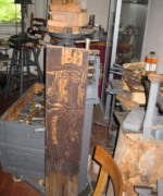 begonnene Arbeit - Atelierbild seiner letzten Goldschmiede - FG AB.