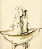 Brunnen-Entwurf, Tusche - 200_undatiert - 32 x 24cm