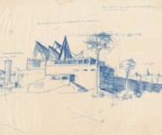 Bauskizze für Zentrale Werkstätten & Labor des VBKD Berlin - 616_undatiert - A4